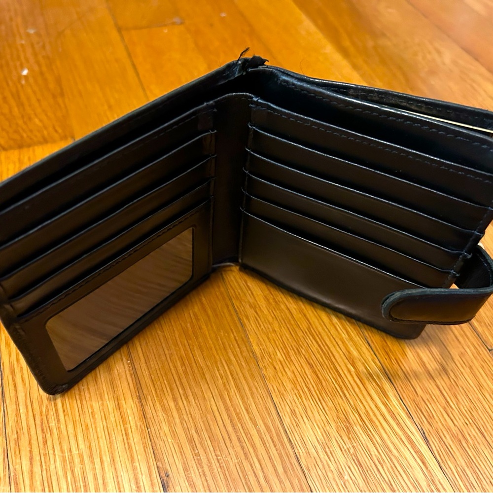 Vintage black Coach folded wallet - black soft leather